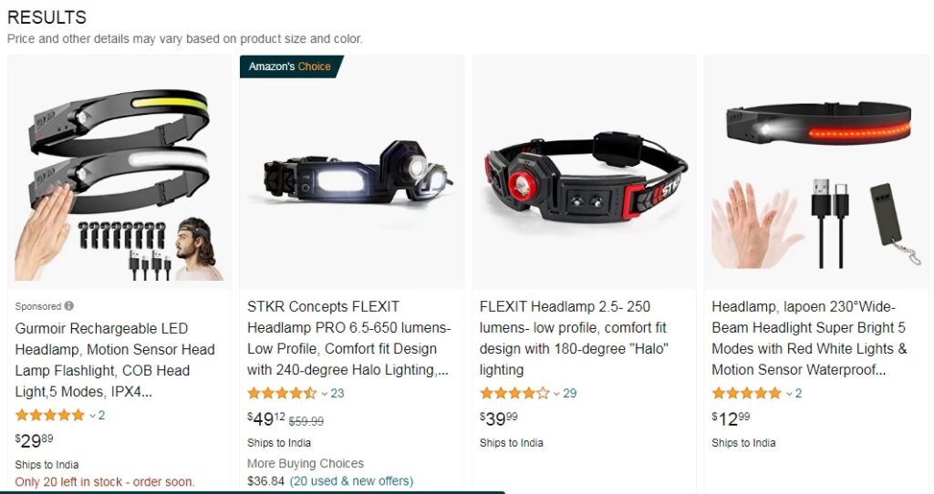 Camping Head Lamps Camping Essentials