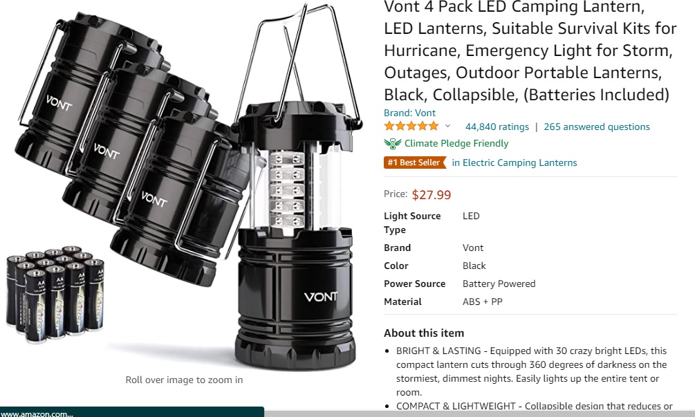 Camping Lantern Camping Essentials