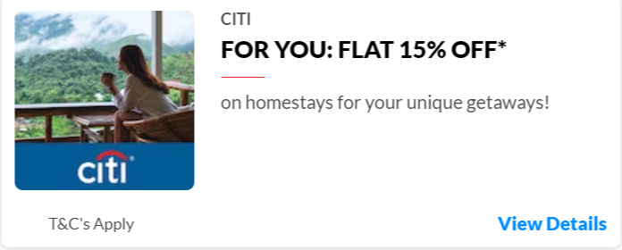 CITI Bank Discount Offer for makemytrip 